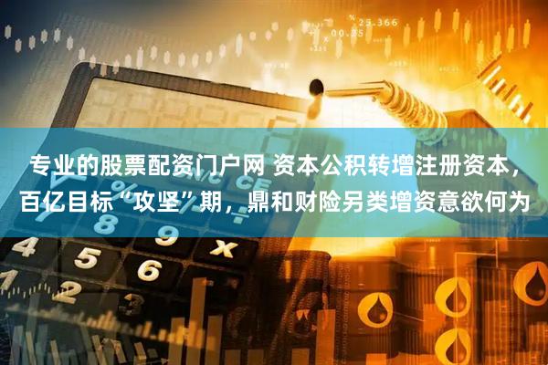 专业的股票配资门户网 资本公积转增注册资本，百亿目标“攻坚”期，鼎和财险另类增资意欲何为