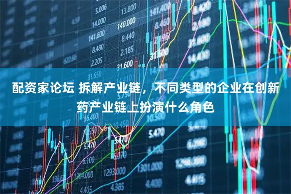 配资家论坛 拆解产业链，不同类型的企业在创新药产业链上扮演什么角色